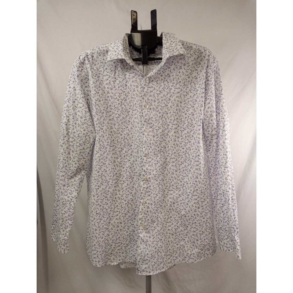 Apt. 9 Men's White/Purple Floral Print Size XL (34-35)